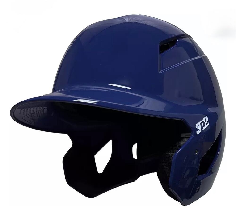 3N2 Pro Clutch Baseball Helmet Ventilated Glossy Navy Blue  Adult  S/Med